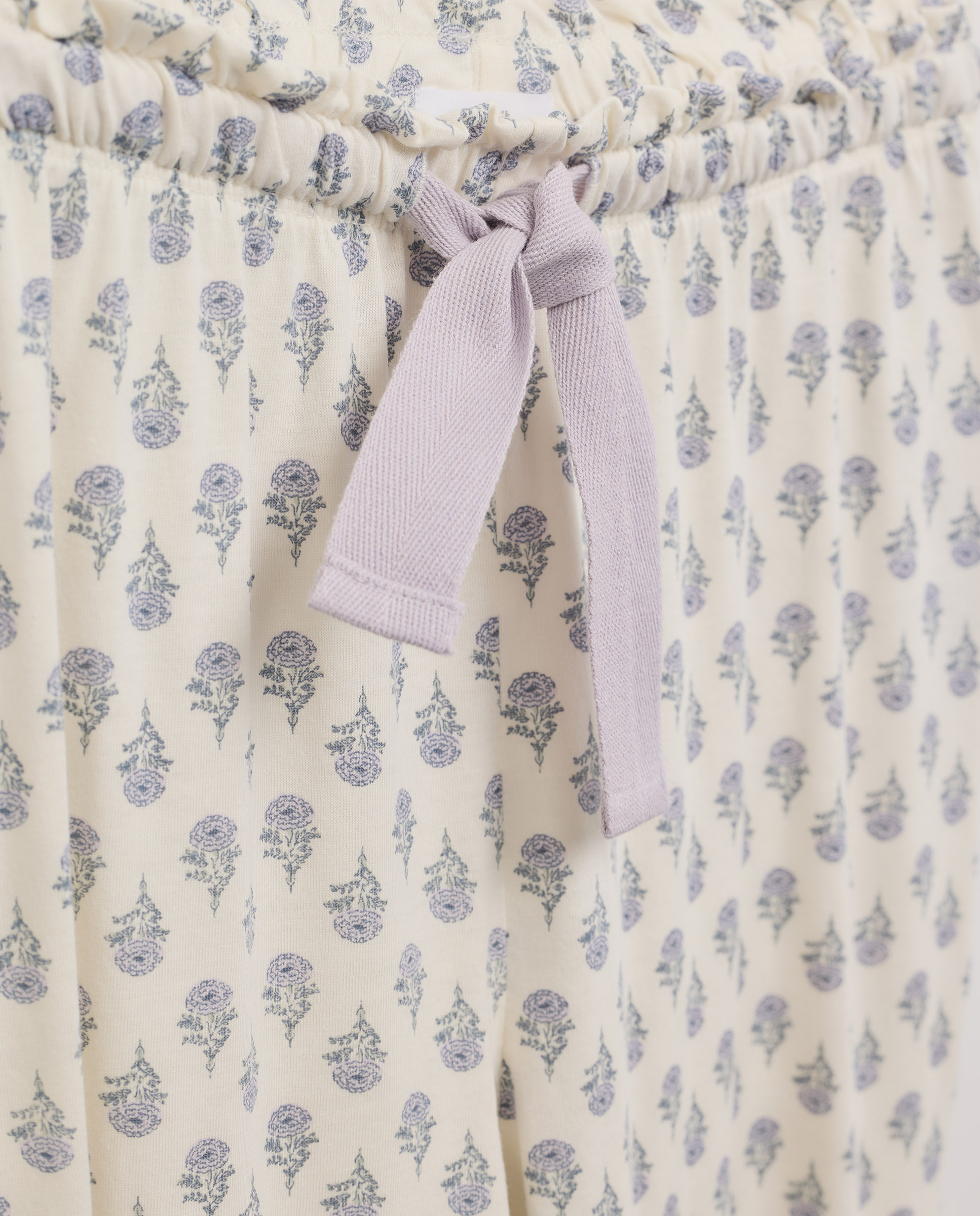 Pijama mujer algodón estampado 284 Lila-4