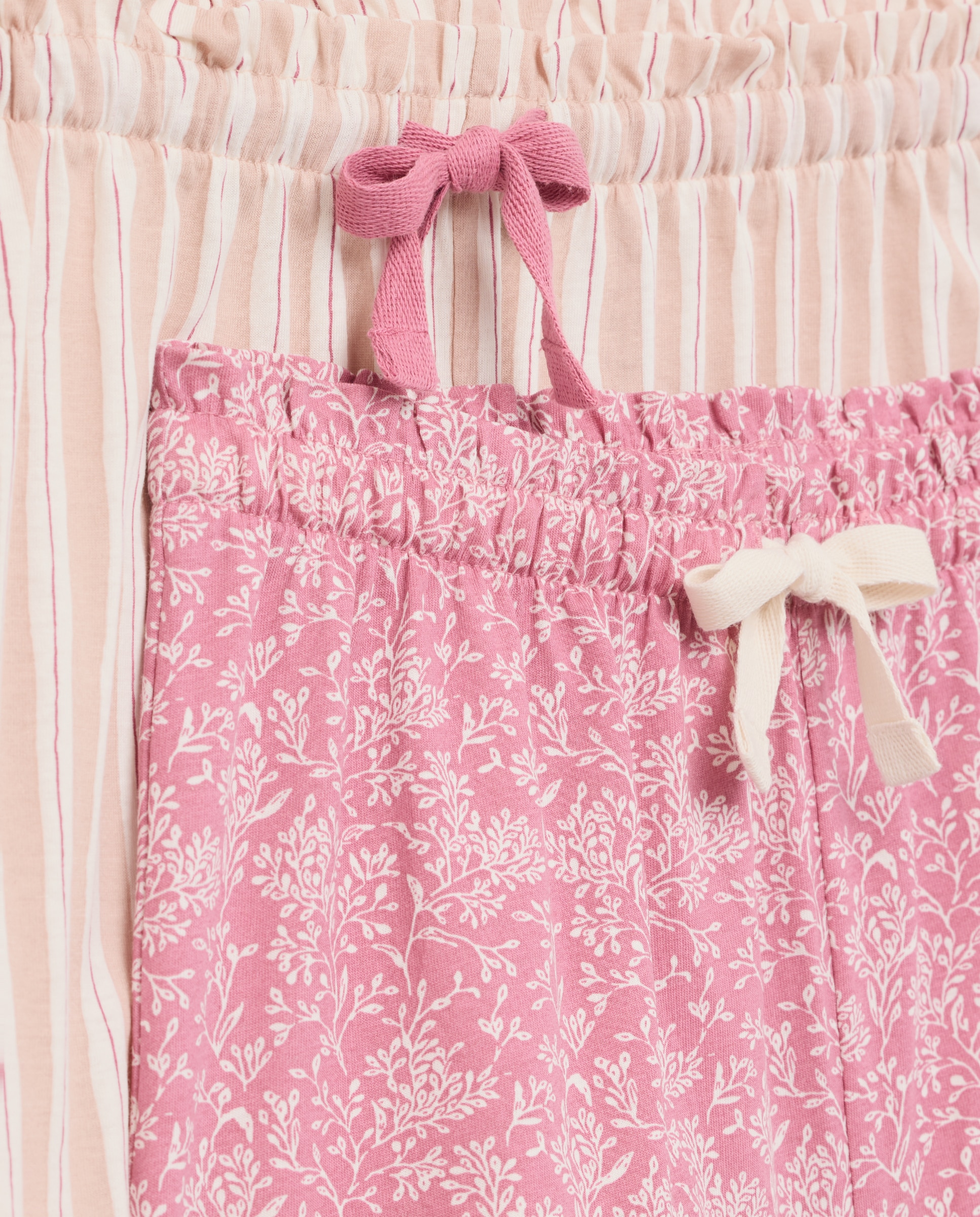 Pack 2 shorts algodón mujer Rosa claro-5