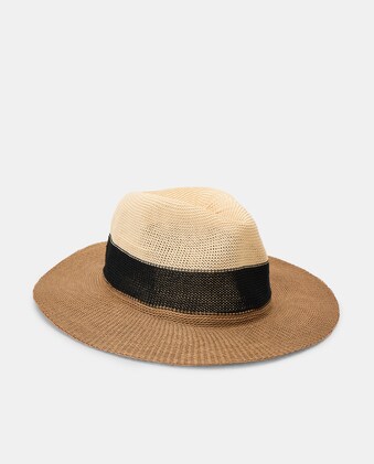 Sombrero de mujer tricolor