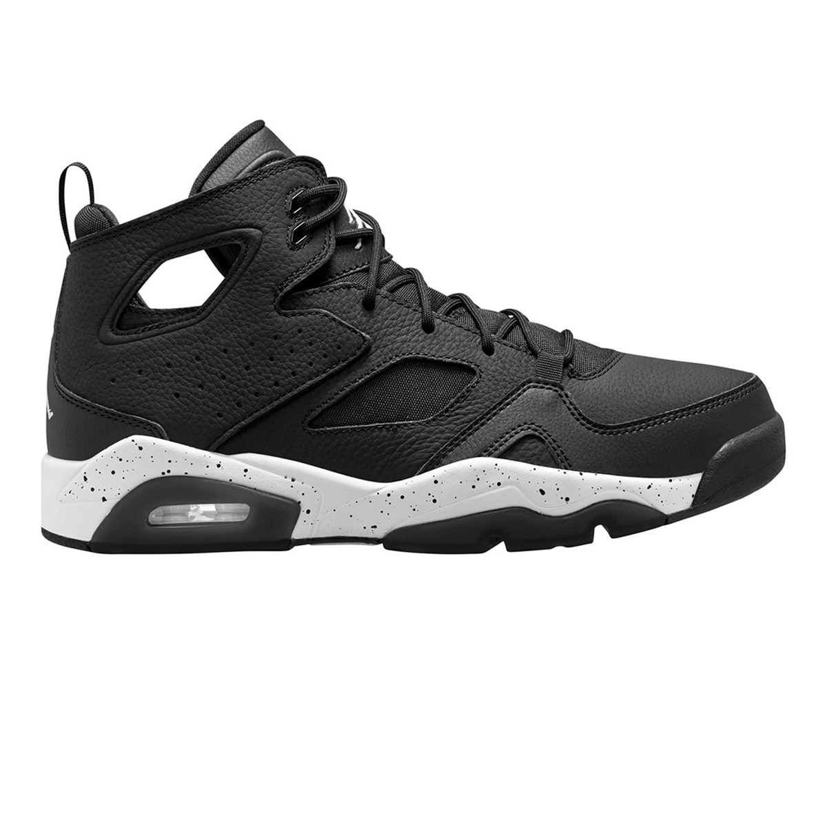 black jordan flight shoes