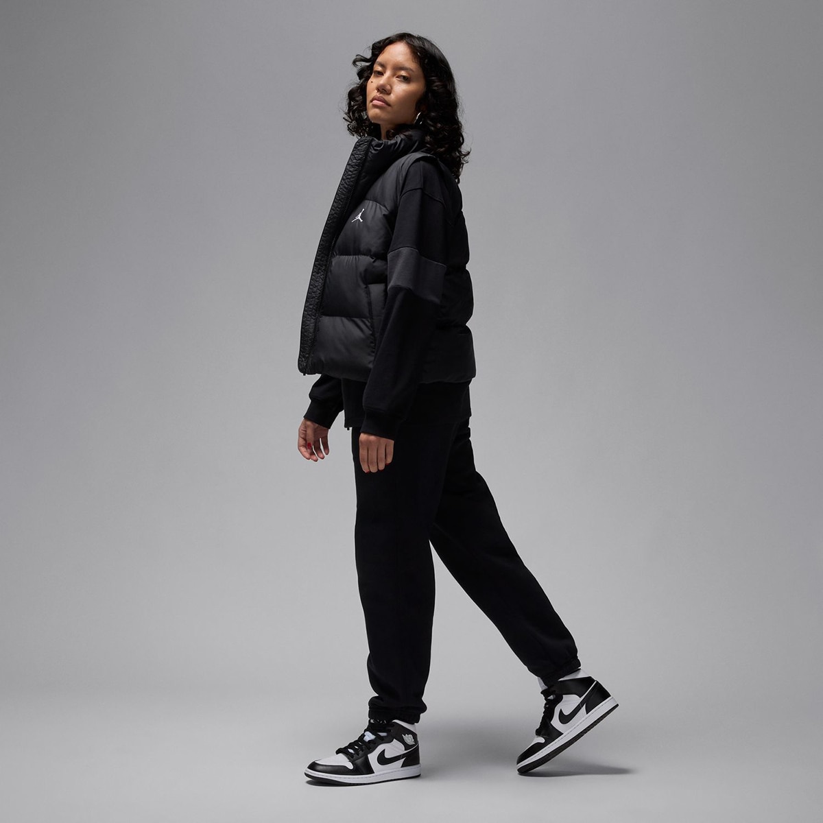Sapatilhas de Basquetebol de Mulher Air Jordan 1 Mid Branco / Preto-9