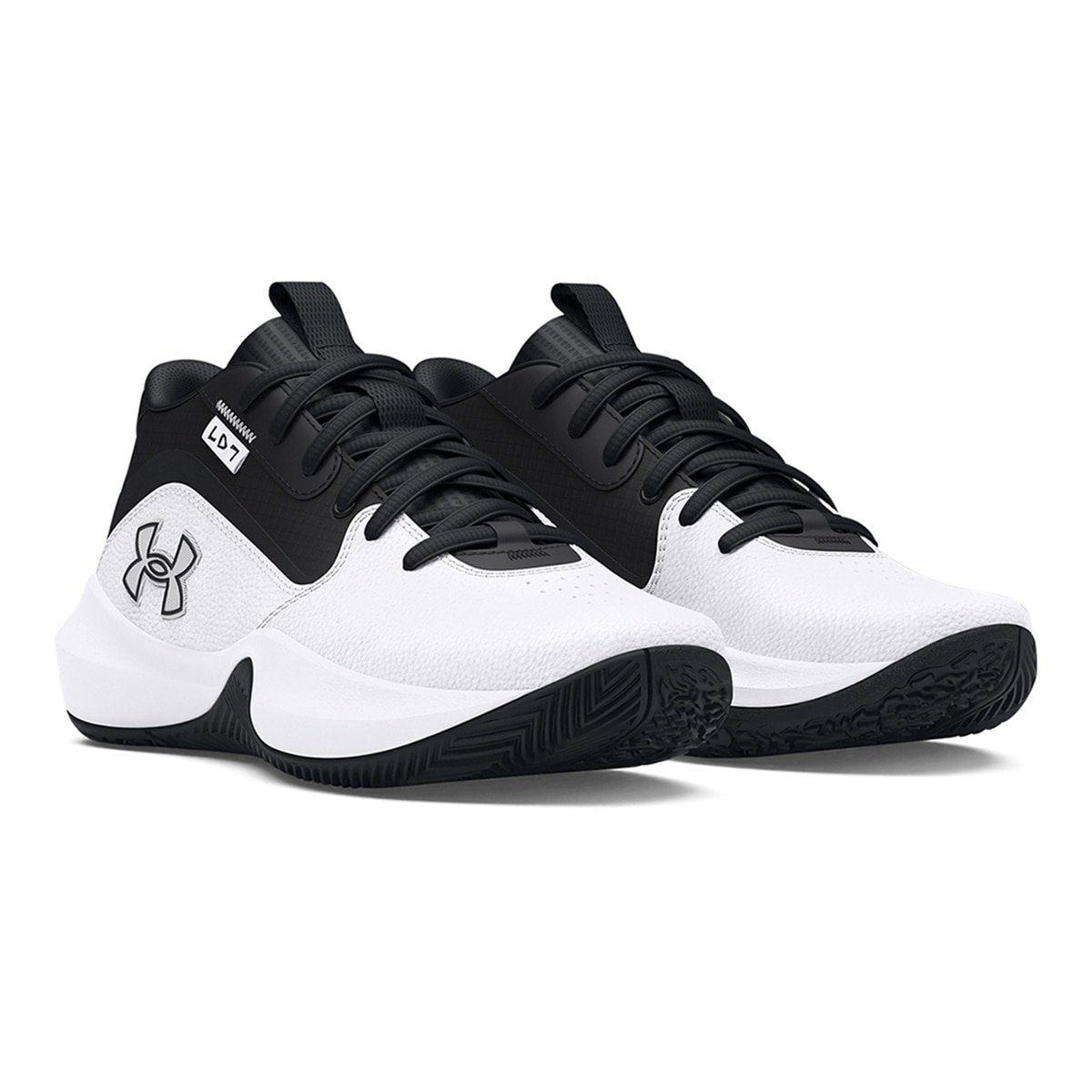 Sapatilhas de Basquetebol de Criança UA GS Lockdown 7 Branco-2
