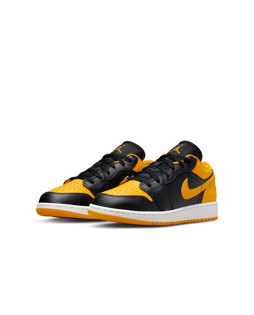 Sapatilhas de Basquetebol de Criança Air Jordan 1 Low Preto / Amarelo-2