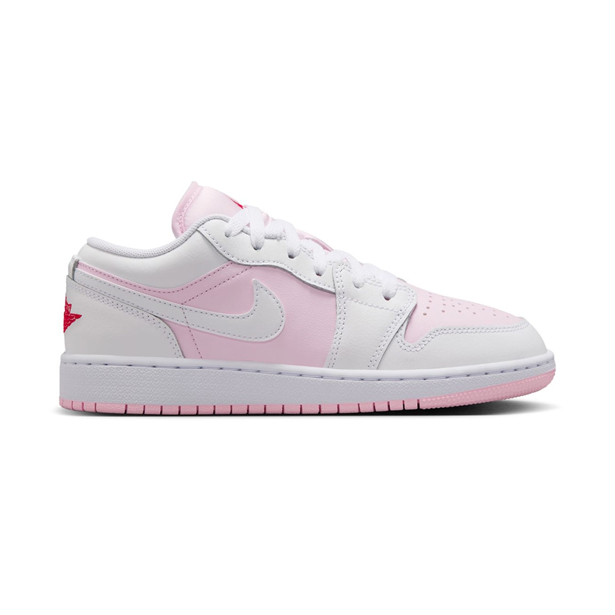 Sapatilhas de Basquetebol de Criança Air Jordan 1 Low Rosa / Branco-1