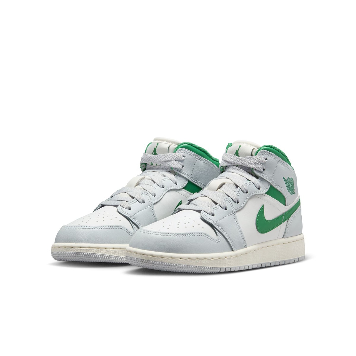 Sapatilhas de Basquetebol de Criança Air Jordan 1 Mid Branco / Verde-2