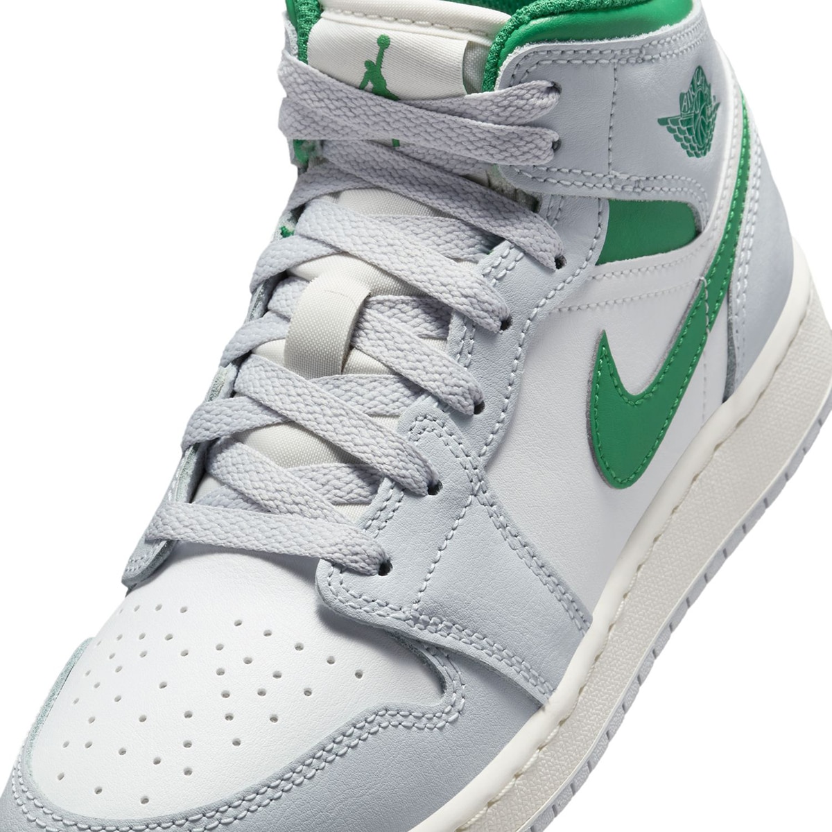 Sapatilhas de Basquetebol de Criança Air Jordan 1 Mid Branco / Verde-7