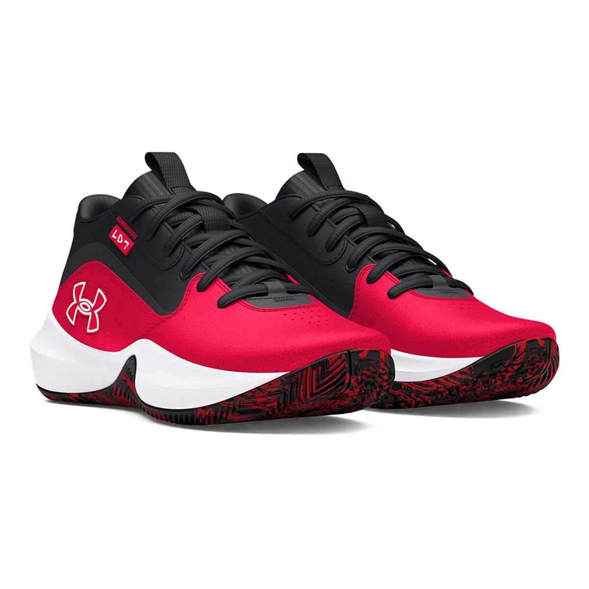 Sapatilhas de Basquetebol de Menino Ua Gs Lockdown 7 Vermelho-2