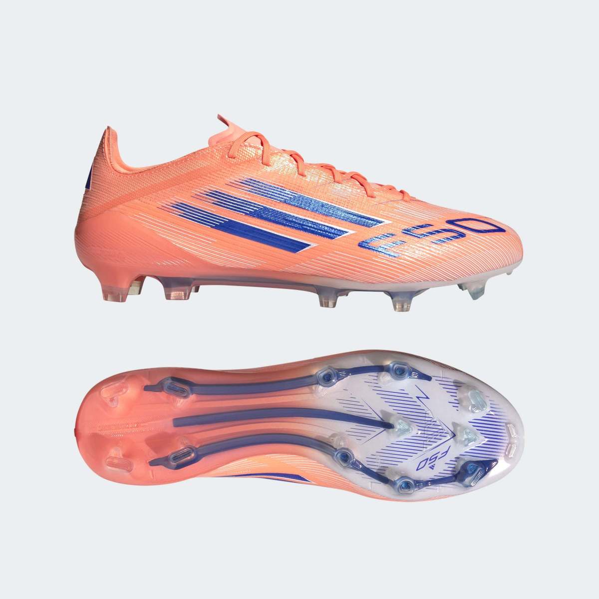 Botas de futbol de adulto f50 elite fg Adidas Naranja · El Corte