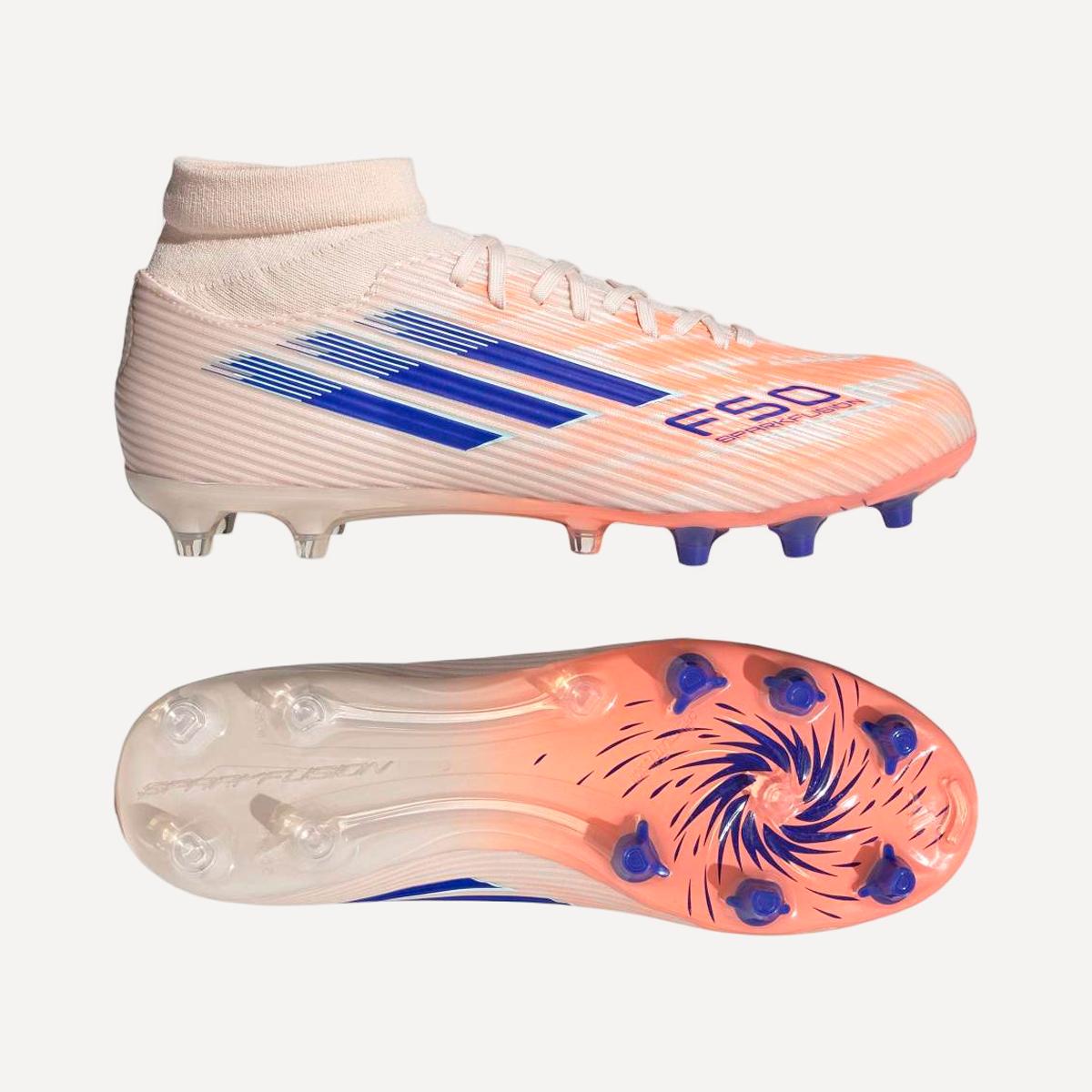 Chuteiras de Futebol de Adulto f50 Sparkfusion League Fg/Ag Laranja-11