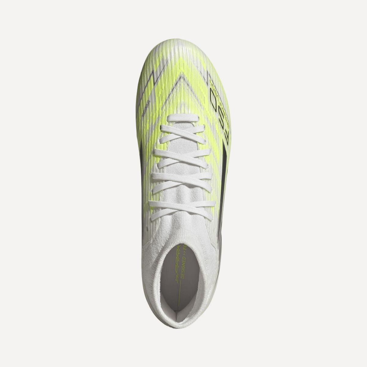 Chuteiras de Futebol de Homem F50 Sparkfusion League FG/AG Branco/Amarelo-2