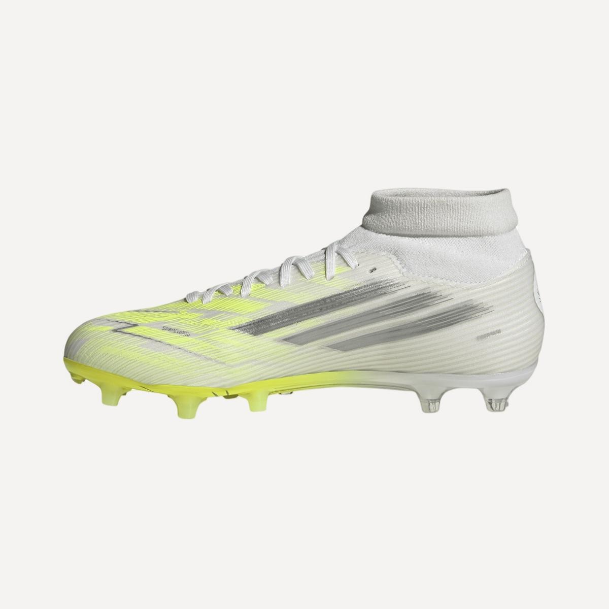 Chuteiras de Futebol de Homem F50 Sparkfusion League FG/AG Branco/Amarelo-4