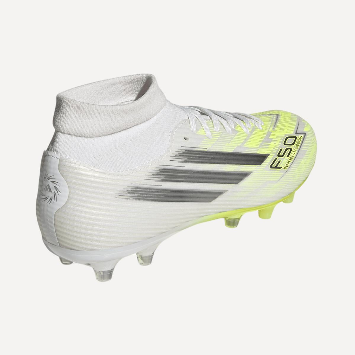 Chuteiras de Futebol de Homem F50 Sparkfusion League FG/AG Branco/Amarelo-6