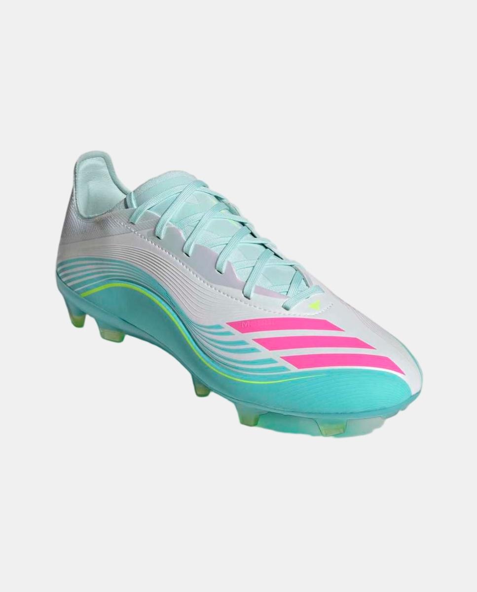 Chuteiras de Futebol de Homem F50 Messi Pro FG Branco / Rosa-2