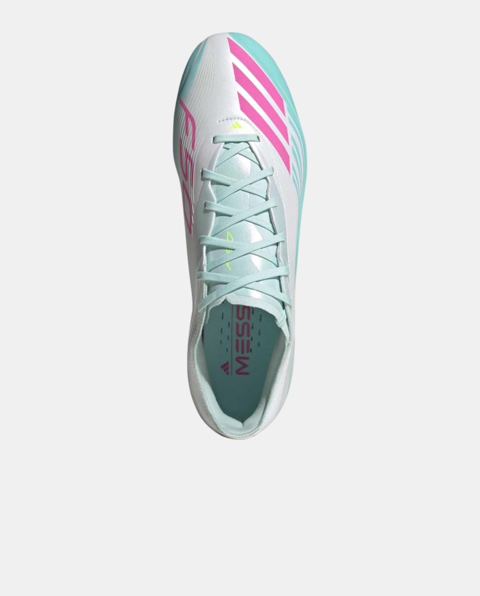 Chuteiras de Futebol de Homem F50 Messi Pro FG Branco / Rosa-3