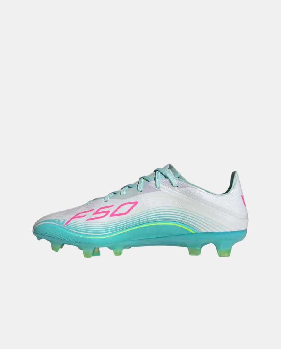 Chuteiras de Futebol de Homem F50 Messi Pro FG Branco / Rosa-4