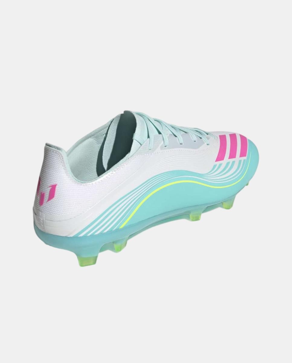 Chuteiras de Futebol de Homem F50 Messi Pro FG Branco / Rosa-5