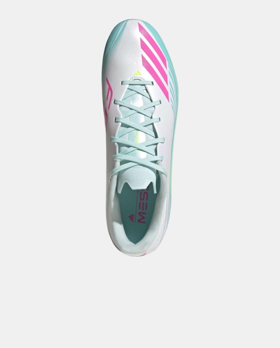 Chuteiras de Futebol de Homem F50 Messi League FG/MG Branco / Rosa-3