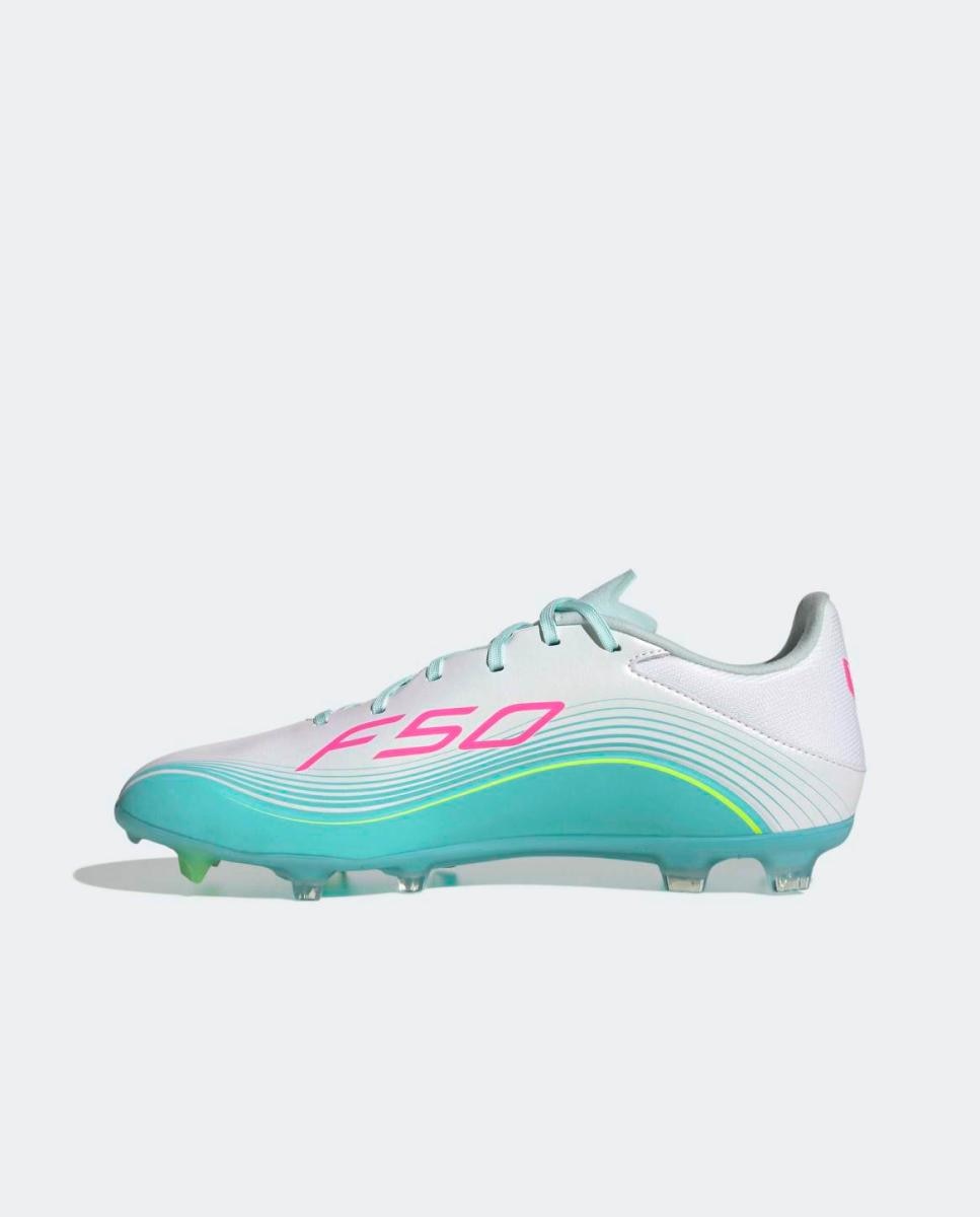 Chuteiras de Futebol de Homem F50 Messi League FG/MG Branco / Rosa-4
