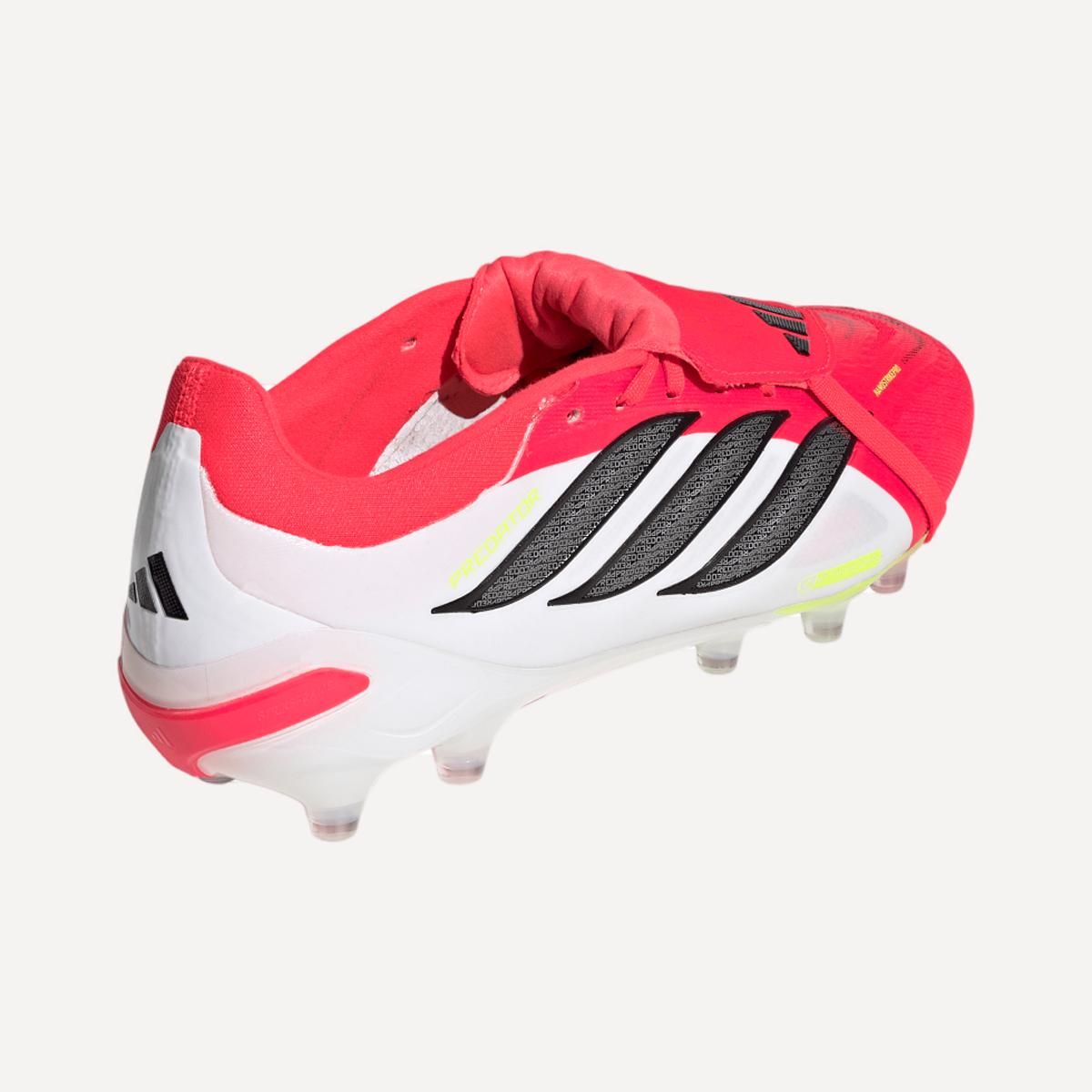 Botas de fútbol de hombre PREDATOR PRO FT AG Adidas Rojo / Blanco