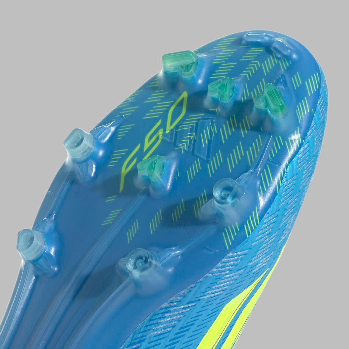 Chuteiras de Futebol de Homem F50 PRO FG Azul / Amarelo-8