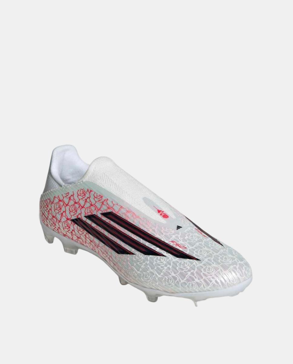 Chuteiras de Futebol de Homem F50 League LL FG/MG LY Branco / Preto-2