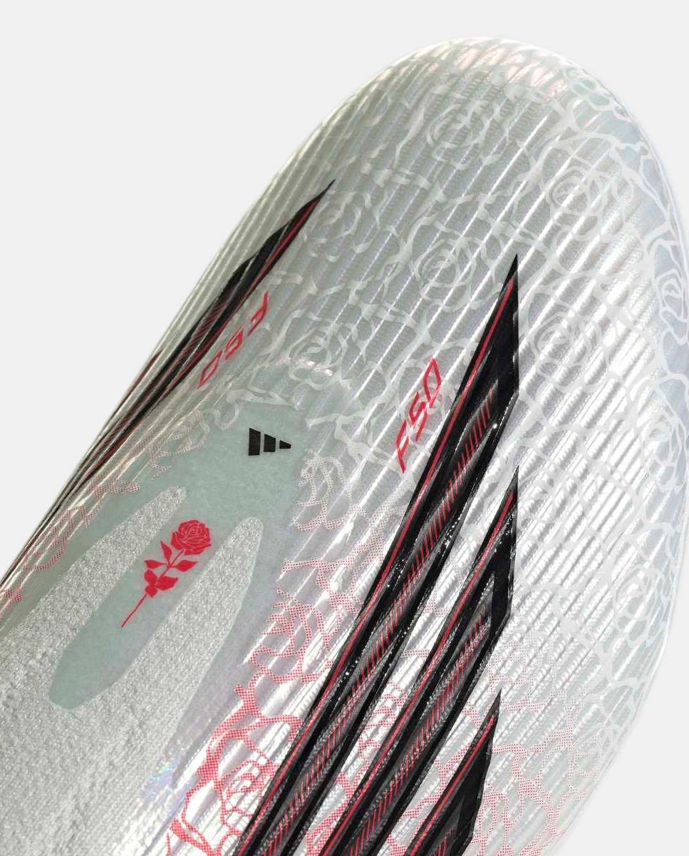Chuteiras de Futebol de Homem F50 League LL FG/MG LY Branco / Preto-7