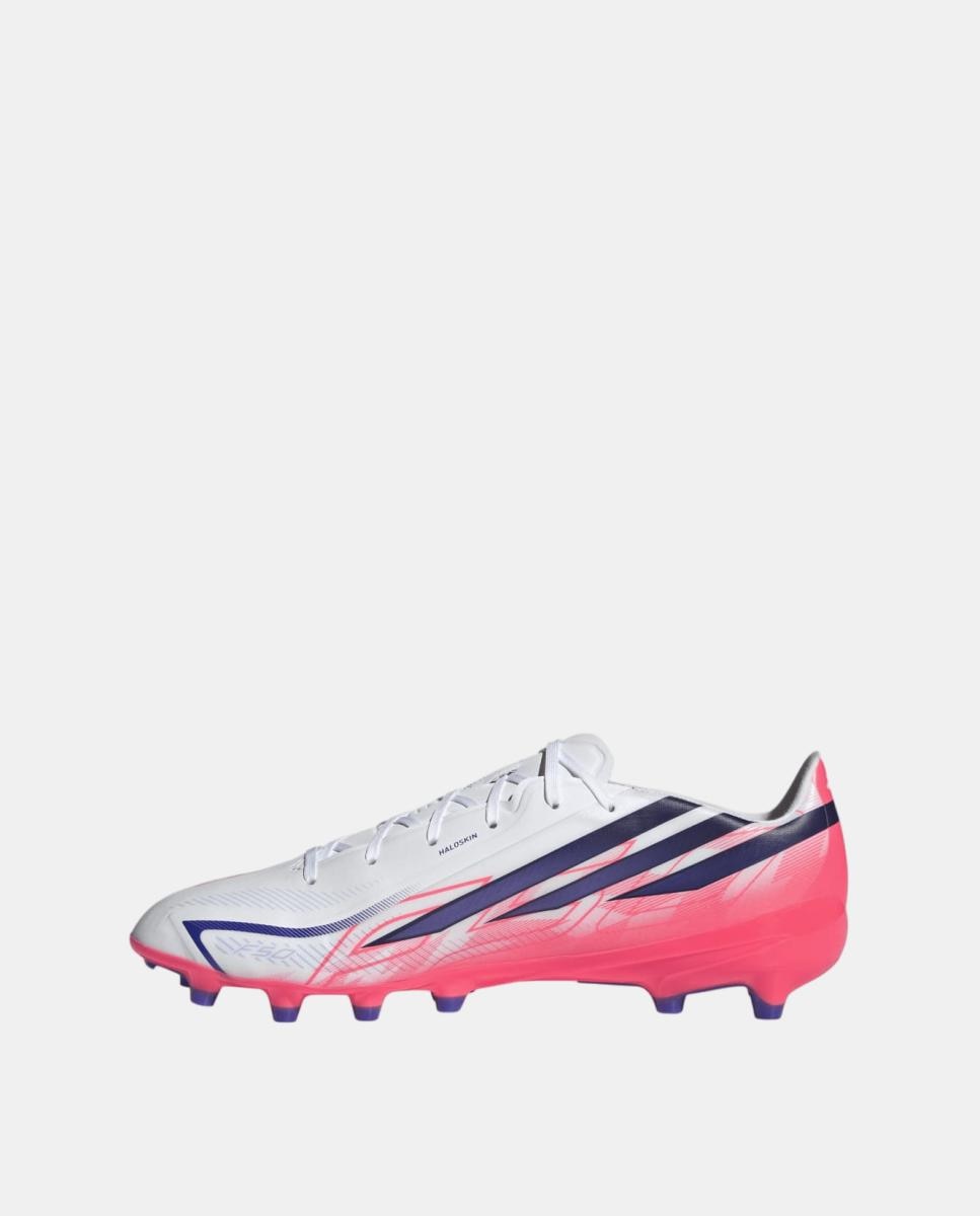 Chuteiras de Futebol de adulto F50 Hyperfast League Ag Adidas Branco / Azul-4