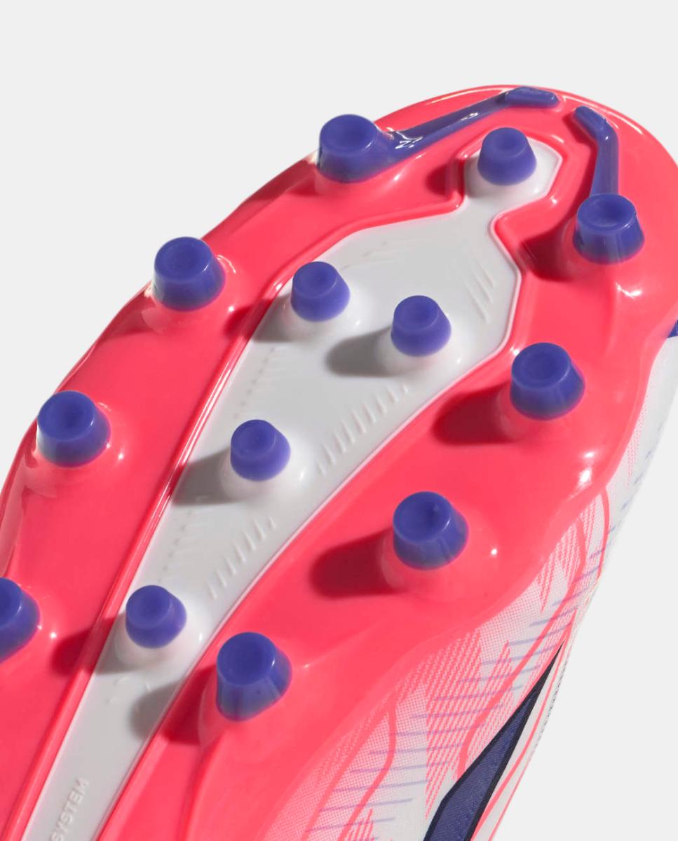 Chuteiras de Futebol de adulto F50 Hyperfast League Ag Adidas Branco / Azul-7