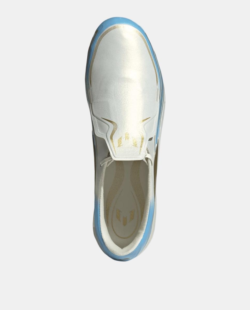 Chuteiras de Futebol de adulto F50 Messi Pro Fg Adidas Branco / Azul-3