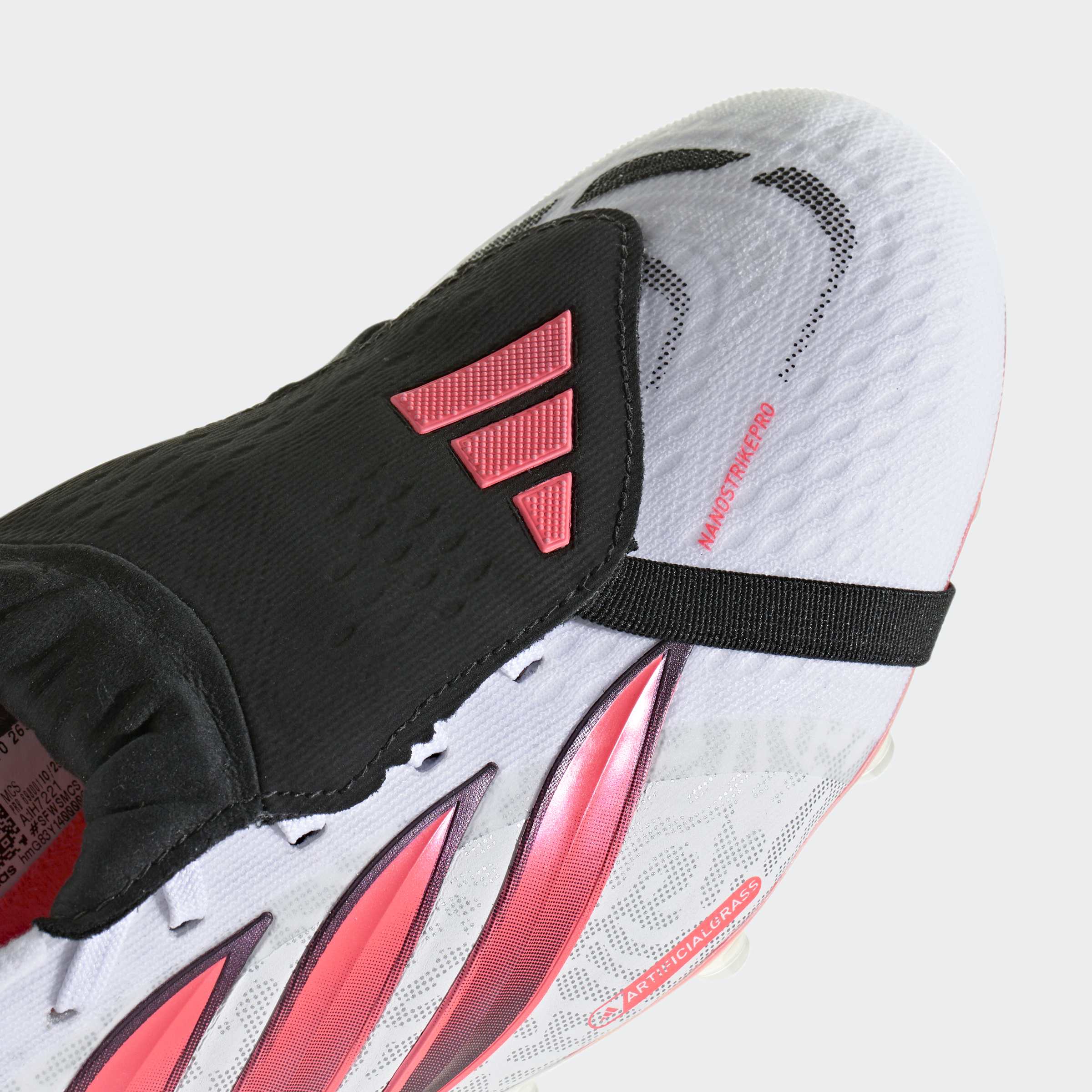 Chuteiras de Futebol de adulto Predator Pro Ft Ag Adidas Branco / Vermelho-8