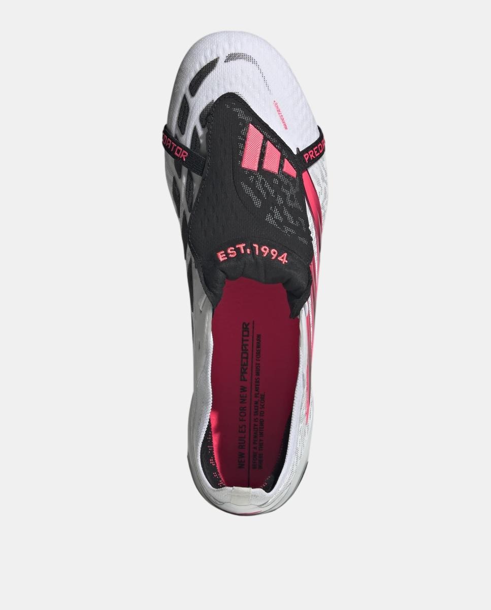 Chuteiras de Futebol de adulto Predator Elite Ft Fg Adidas Branco / Vermelho-3