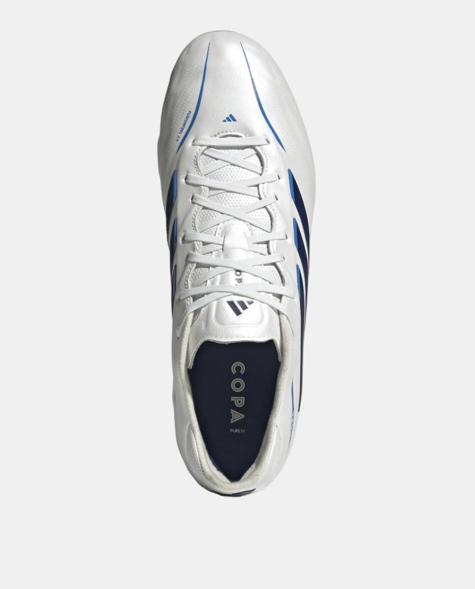 Chuteiras de Futebol de adulto Copa Pure Iv Pro Fg Adidas Branco / Azul-3