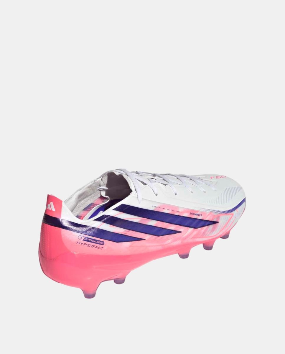 Chuteiras de Futebol de adulto F50 Hyperfast Pro Ag Adidas Branco / Azul-5