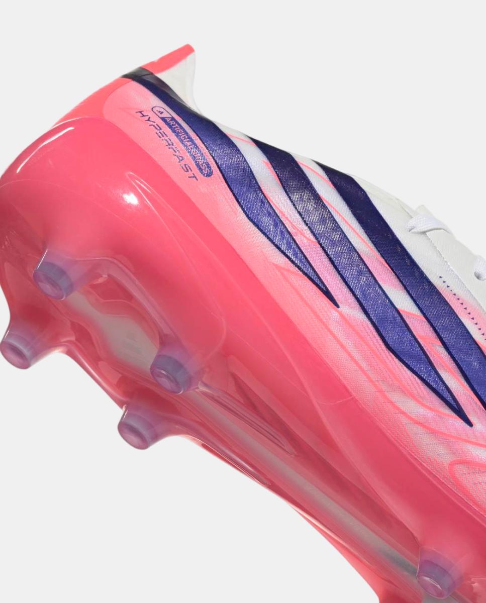 Chuteiras de Futebol de adulto F50 Hyperfast Pro Ag Adidas Branco / Azul-7
