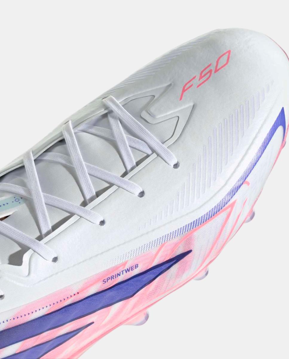 Chuteiras de Futebol de adulto F50 Hyperfast Pro Ag Adidas Branco / Azul-8