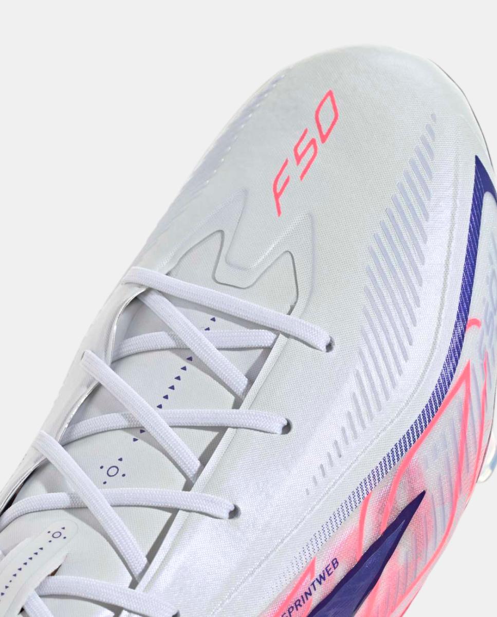 Chuteiras de Futebol de adulto F50 Hyperfast Elite Fg Adidas Branco / Azul-8