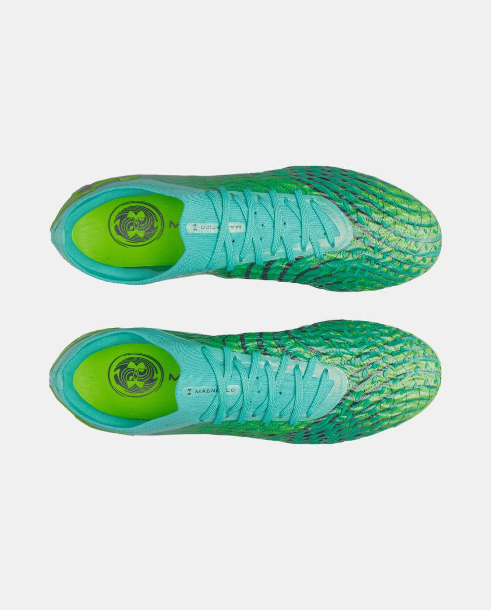 Imagen 4 de Botas De Fútbol De Adulto Ua Magnetico Elite 5 Fg Under Armour - Verde eléctrico Verde eléctrico