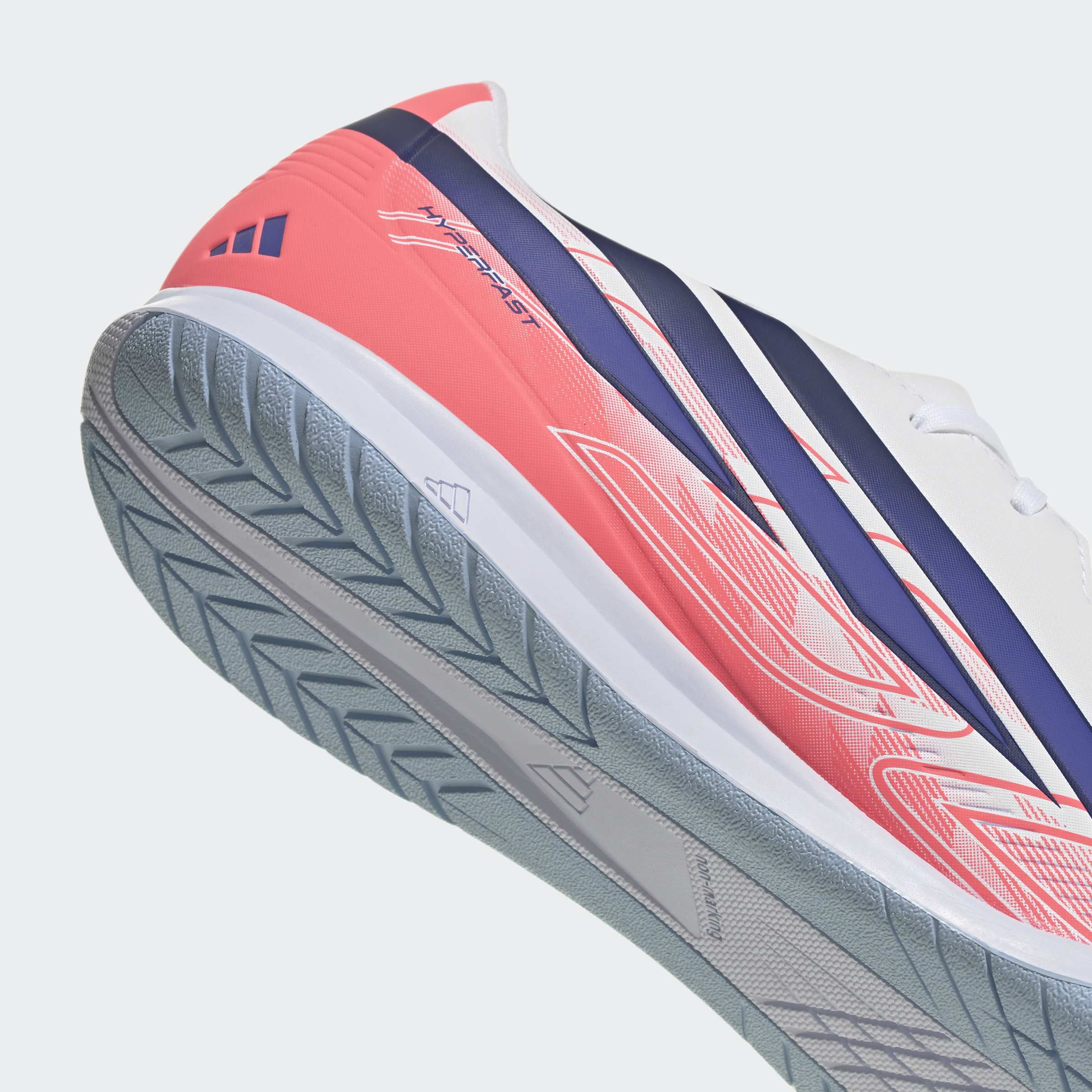 Chuteiras de Futsal de adulto F50 Hyperfast Club In Adidas Branco / Azul-7