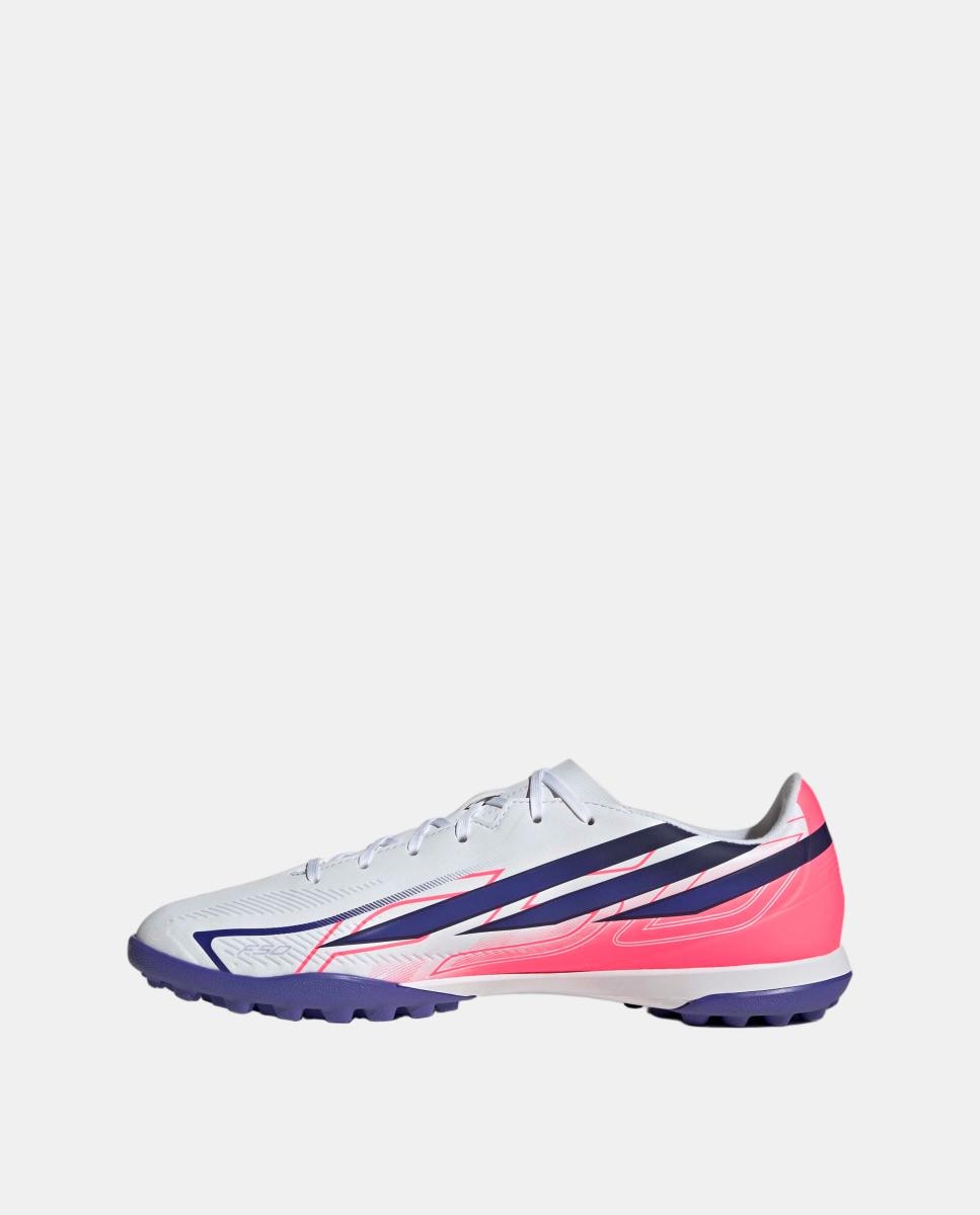 Chuteiras de Futebol Turf de adulto F50 Hyperfast Club Tf Adidas Branco / Azul-4