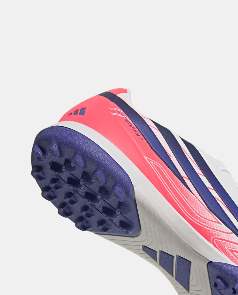 Chuteiras de Futebol Turf de adulto F50 Hyperfast Club Tf Adidas Branco / Azul-7