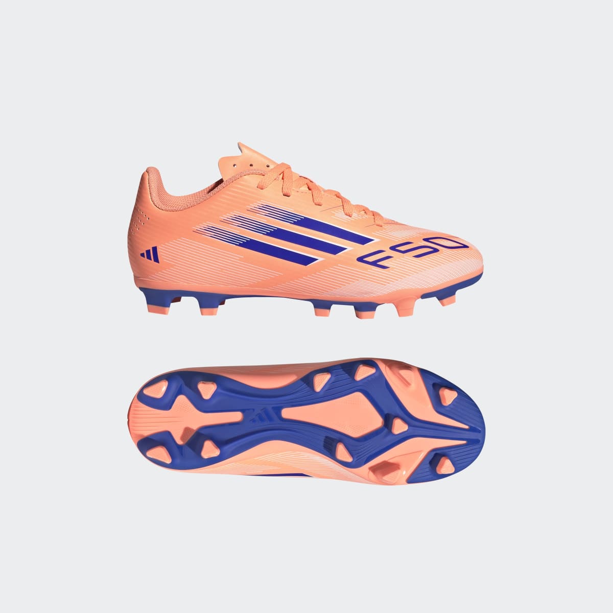 Chuteiras de Futebol de Menino f50 Club Fg/Mg J Laranja-11