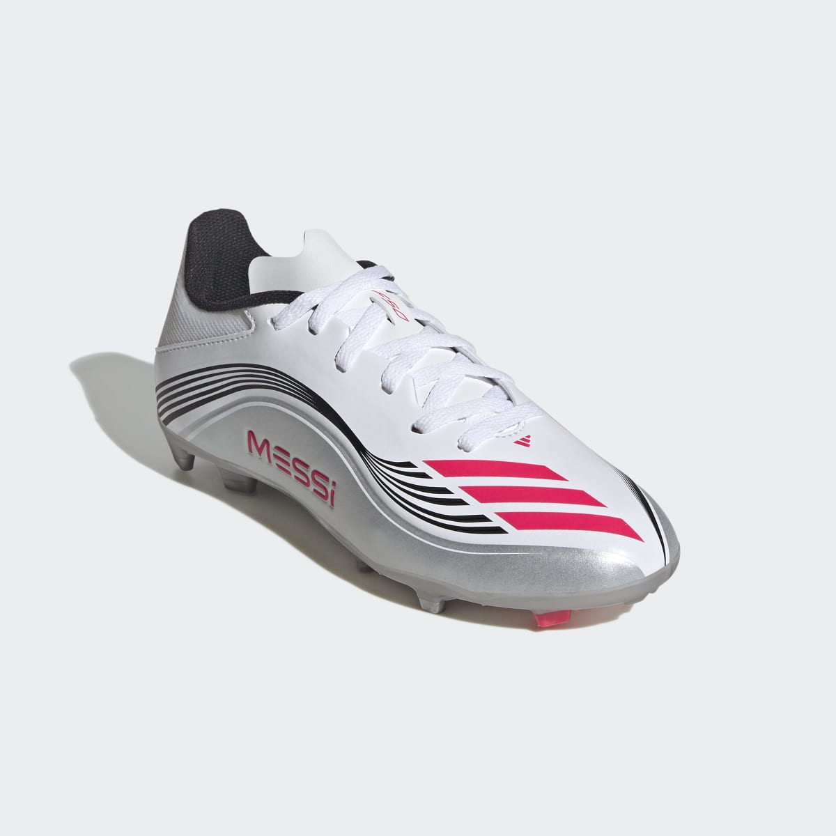 Chuteiras de Futebol de Menino F50 Messi League Fg/Mg J Branco-2