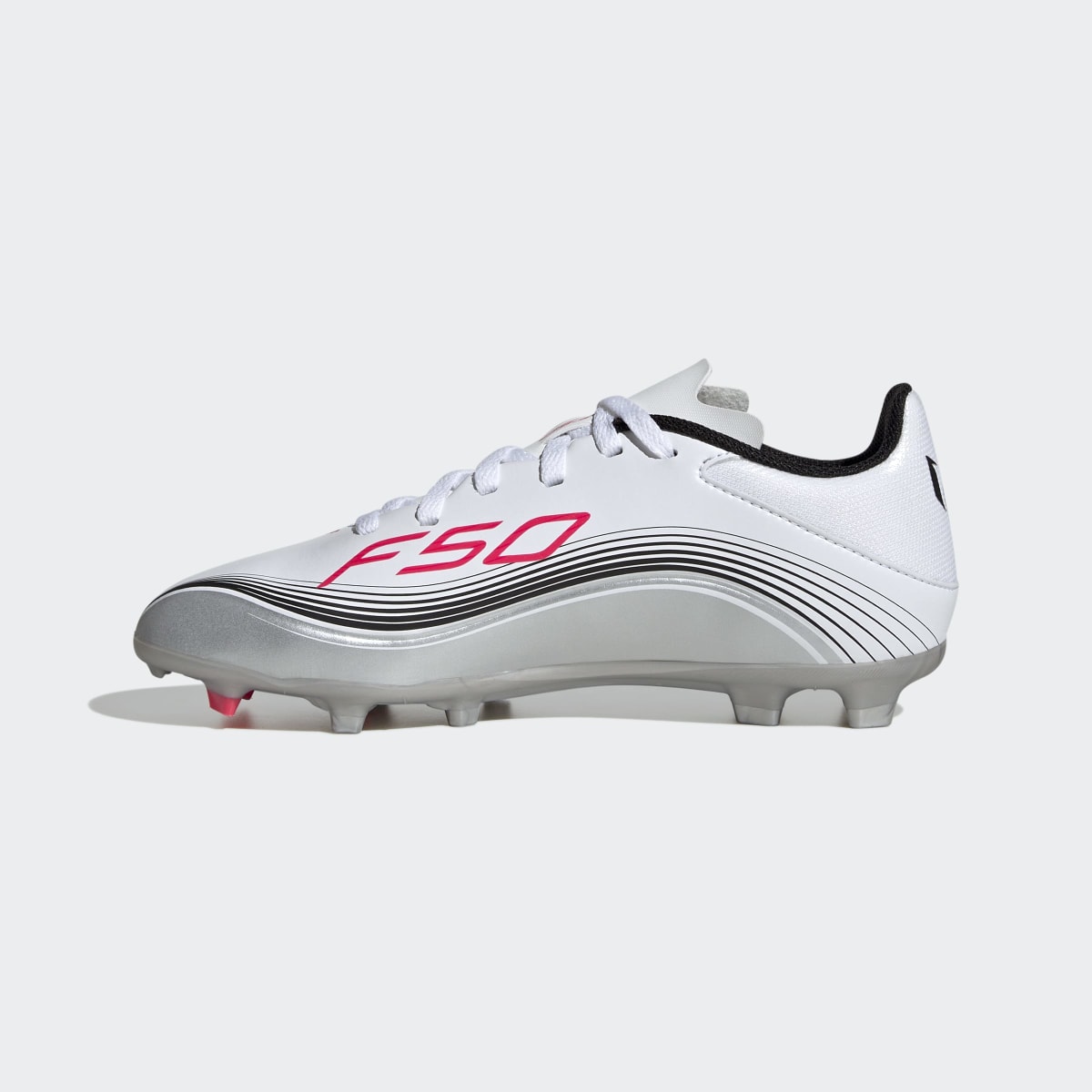 Chuteiras de Futebol de Menino F50 Messi League Fg/Mg J Branco-4