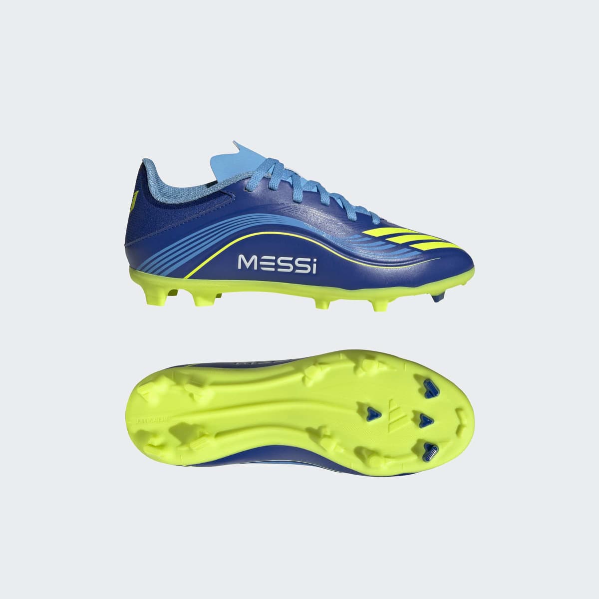 Chuteiras de Futebol de Menino f50 Messi League Fg/Mg J Azul / Amarelo-11