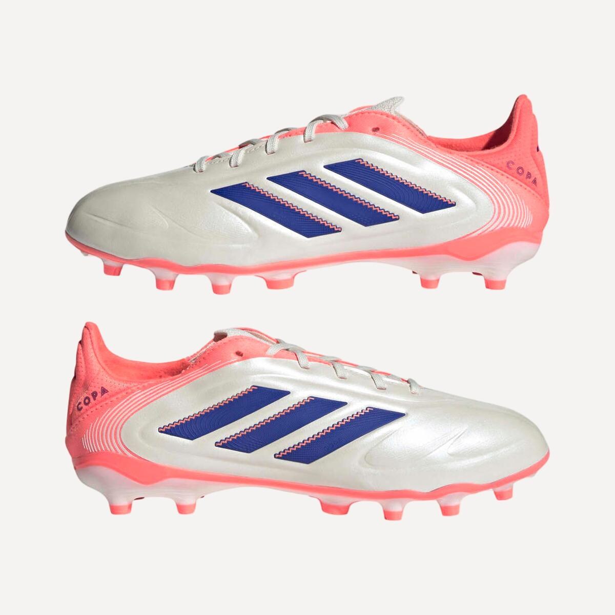 Chuteiras de Futebol de Menino Copa Pure III Elite Fg/Mg J Branco / Laranja-9