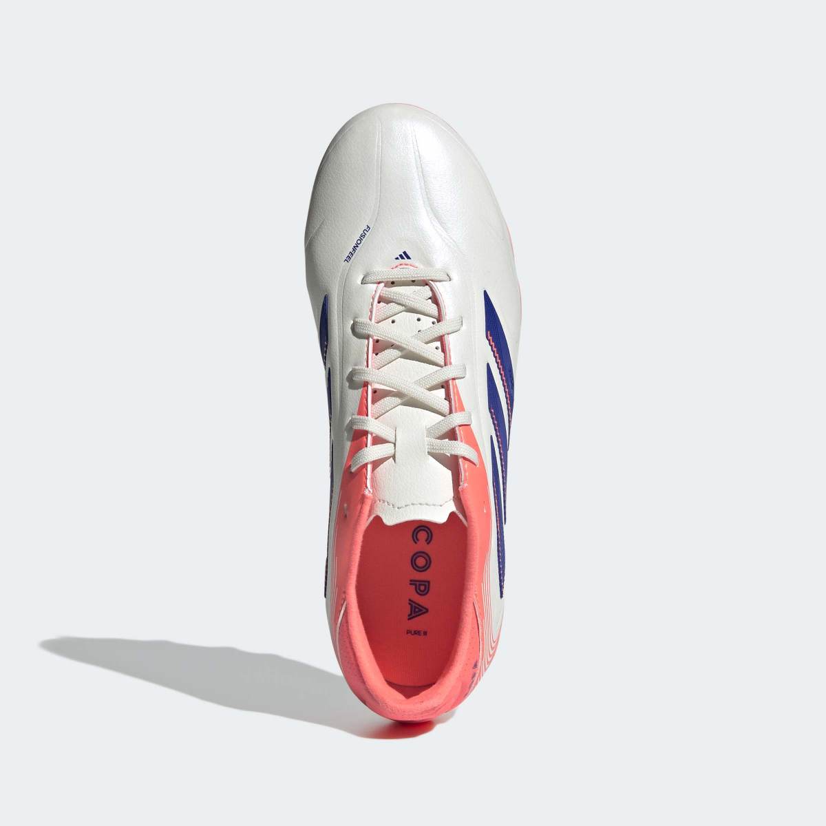 Chuteiras de Futebol de Menino Copa Pure III League Fg/Mg J Branco / Laranja-2