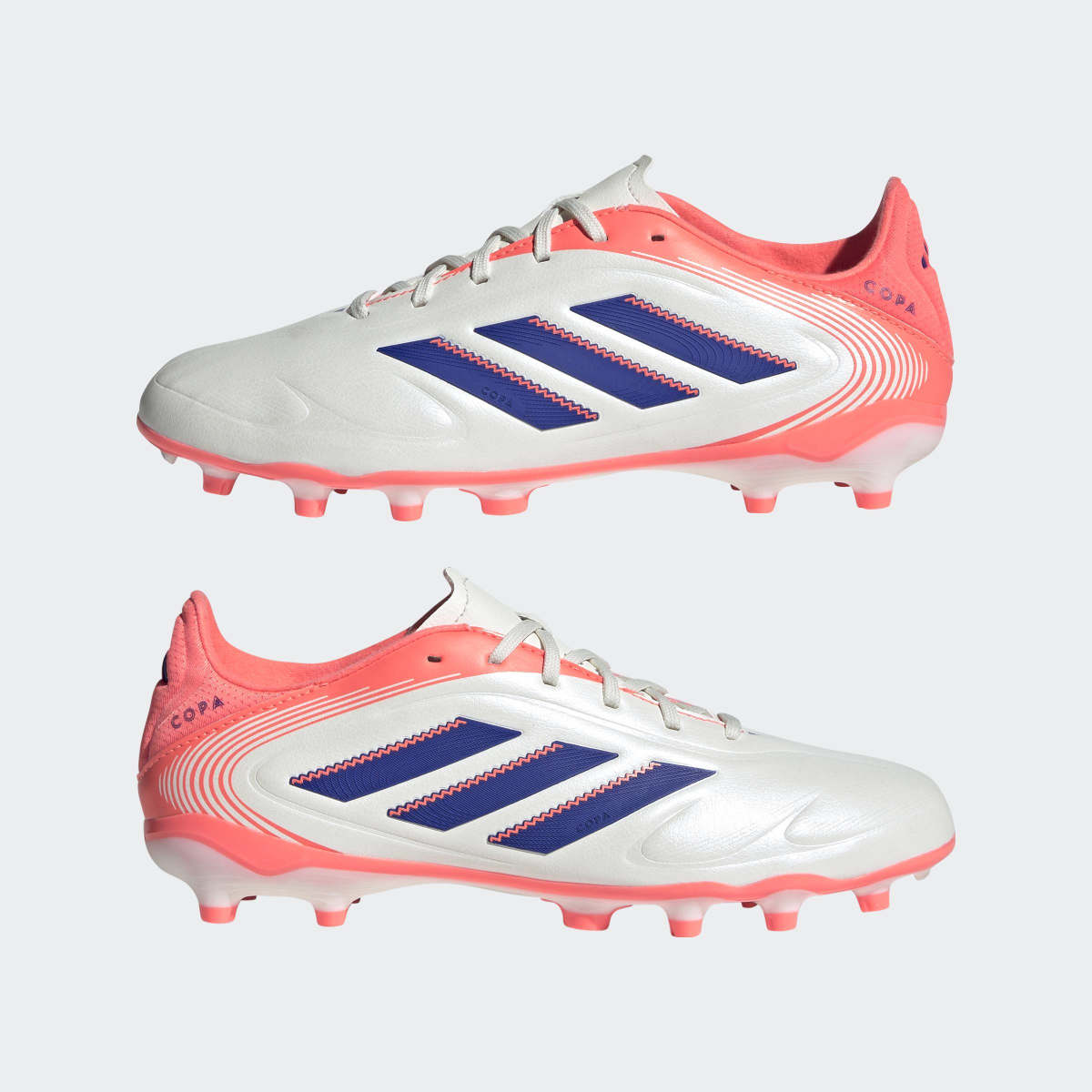 Chuteiras de Futebol de Menino Copa Pure III League Fg/Mg J Branco / Laranja-9