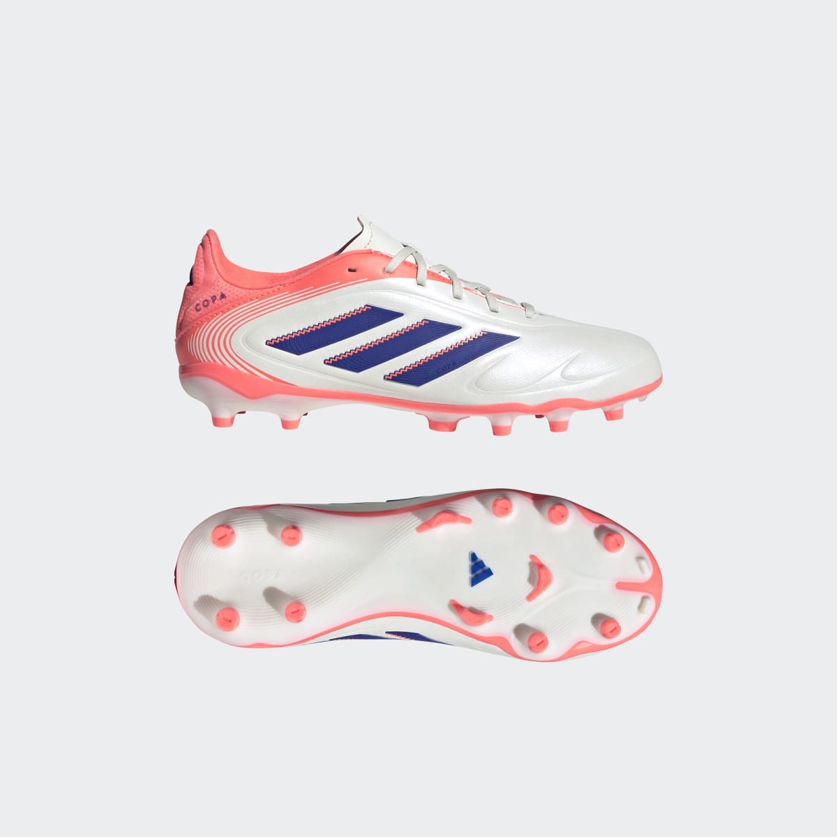 Chuteiras de Futebol de Menino Copa Pure III League Fg/Mg J Branco / Laranja-11