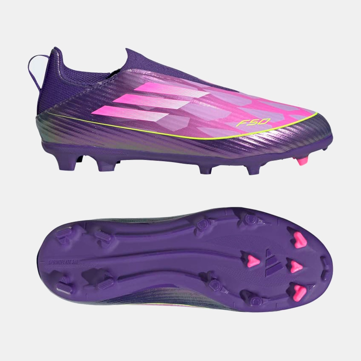 Chuteiras de Futebol de Criança Lamine Yamal f50 League ll fg/mg j Roxo / Rosa-4
