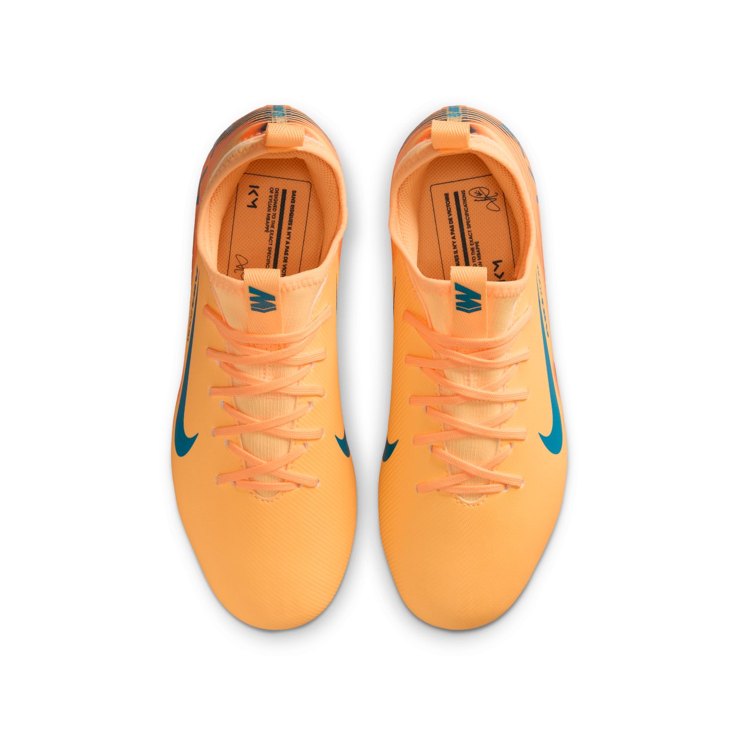 Chuteiras de Futebol de Menino JR Zoom Vapor 16 Acad KM FG/MG Laranja-5